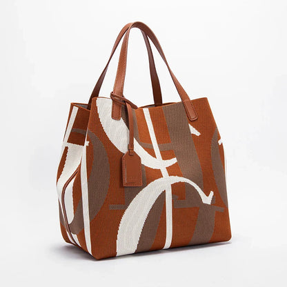 Shopping Bag Mommy Summer New Simple Large Capacity Women's Handbag 27 * 12 * 27cm
