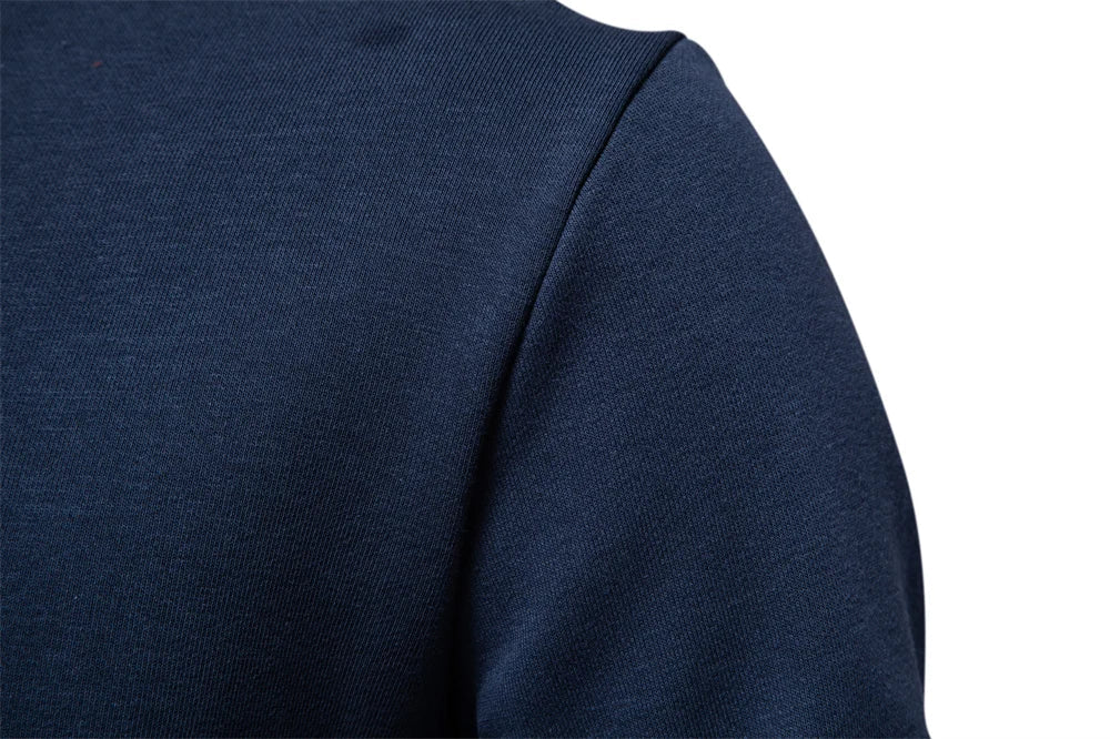 Cotton-blend Mens Crew Neck Solid Color Sweatshirts Pullover Casual Sport Sweatshirt for Men