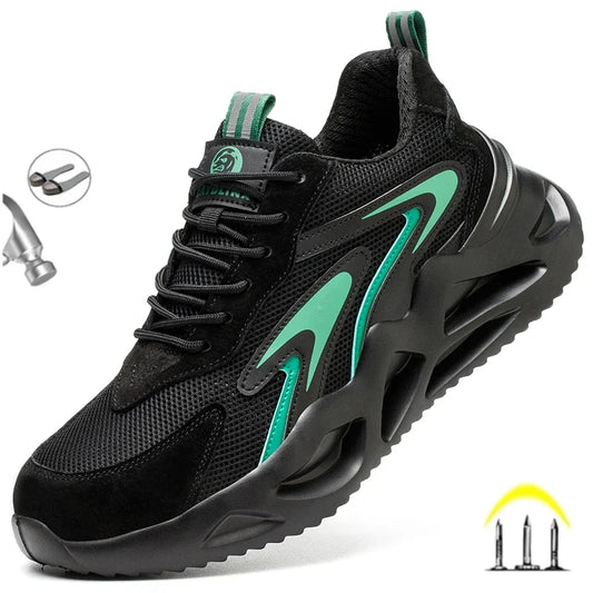 New 2023 Fashion Lightweight Security Protective Safety Wrok Shoes For Men Anti-smashing Sneakers Breathable Male Footwear