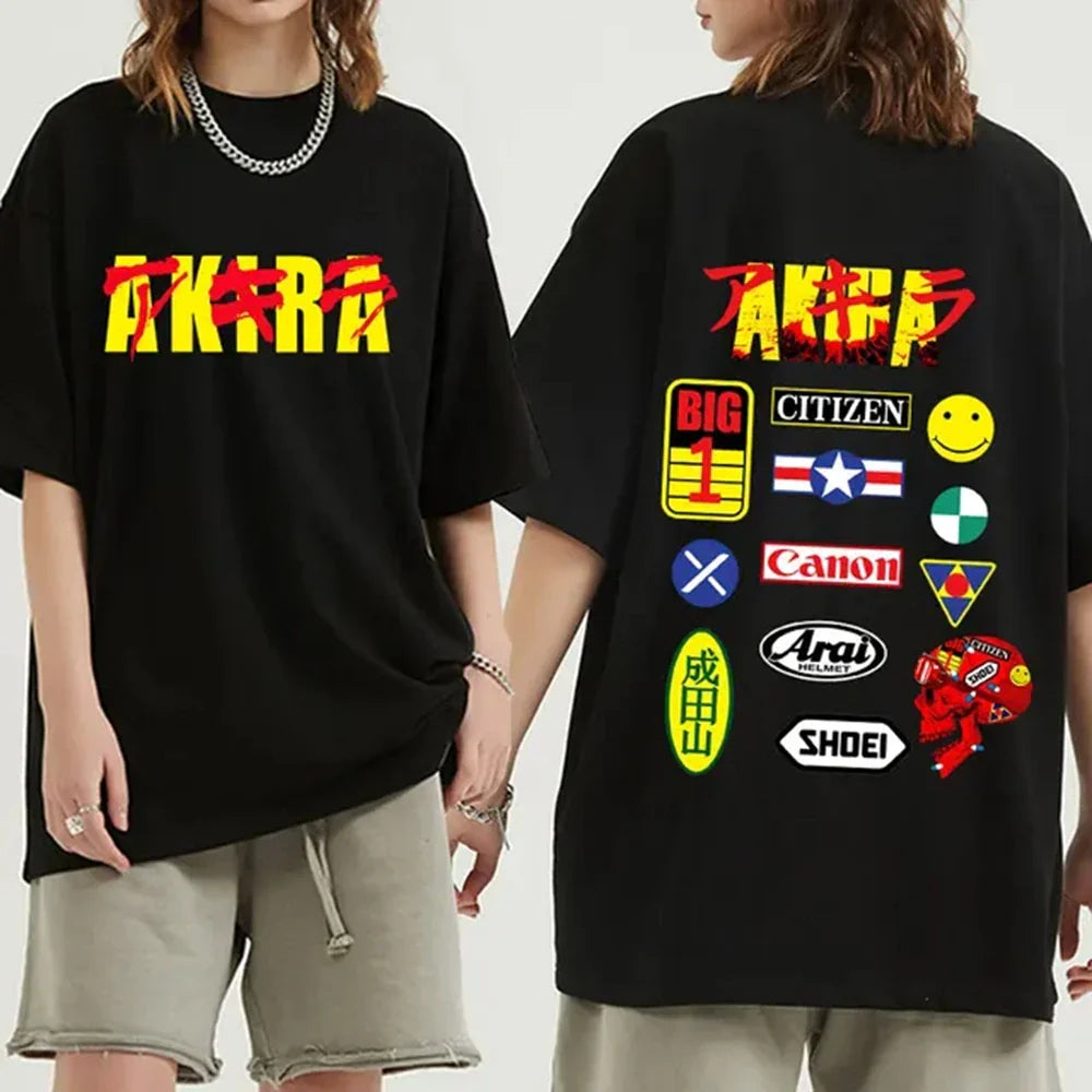 Japanese Anime Neo Tokyo Akira T Shirt Movie Science Fiction Manga Shotaro Kaneda Men Short Sleeve T Shirts 100% Cotton 72417