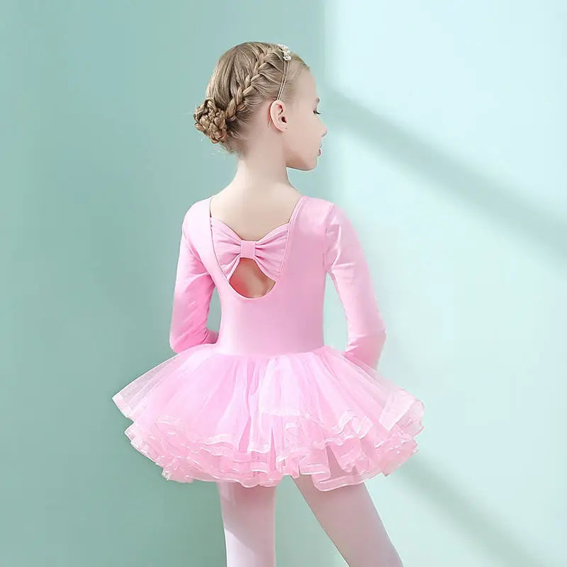 Children's Dance Costume Girl Dress Tutu Outfit Vestido Girls Clothes Ballet Leotard Robe Fille Summer Ballet Skirt Baby Dresses