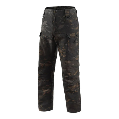 Men New Tactical Pants Multiple Pockets Waterproof Abrasion Resistant Cargo Trousers Outdoors Hiking Climbing Training Pant