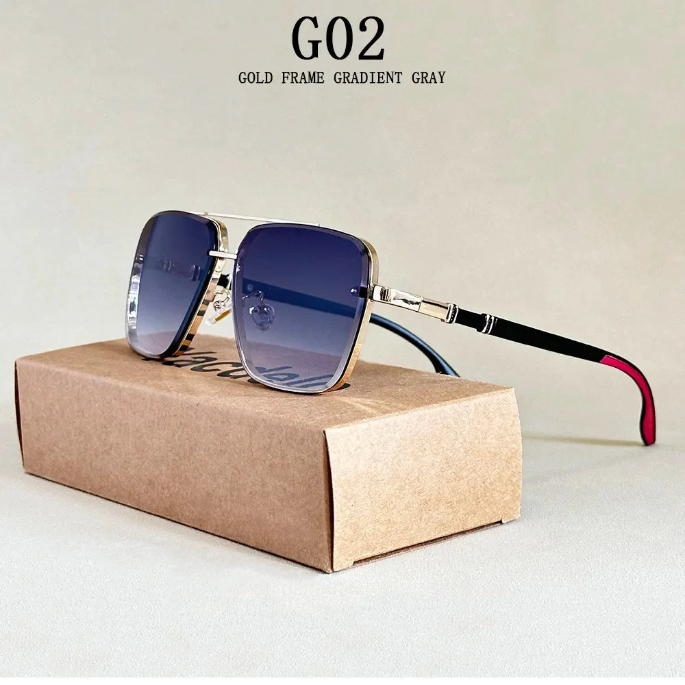 2023 Luxe Square Sunglasses For Men Vintage UV400 Sunglasses Women Trendy Fashion Sun Glasses Retro Gafas De Sol Hombre Lunette