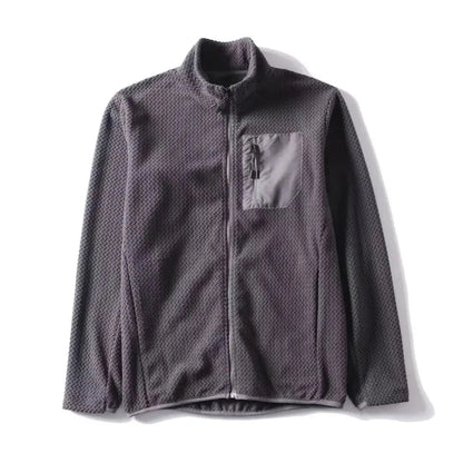 2026 Outdoor Men's Fishing Mountain Climbing Travel Sports Rock Climbing Hunting Camping Shooting Wool Stand-up Collar Jacket