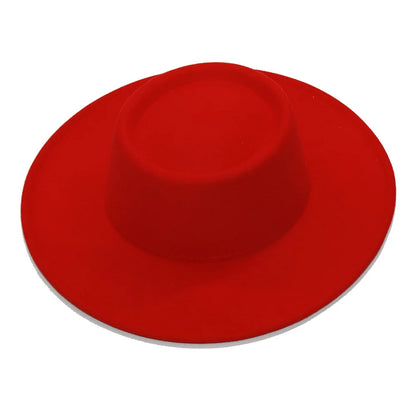 Fedora Hats Men Women 8.5CM Wide Brim Wool Felt Jazz Hats 2023 British style Dress Formal Panama Cap