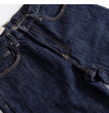 16oz Heavyweight Red Selvedge Denim Jeans for Men High Quality Loose Straight Pants One Wash Autumn Casual 100% Cotton Y2K