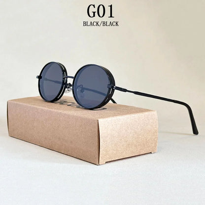2025 Oval Sunglasses Women Trendy Retro Vintage Steampunk Sunglass Men Fashion Glasses Lentes De Sol Mujer Lunette Soleil Femme