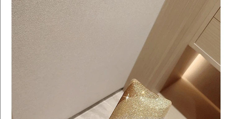 Women Clutch Glitter Sequins Evening Party Handbags Portable Gold Color Diamond Wedding Clutches Purse New Chain Shoulder Bags