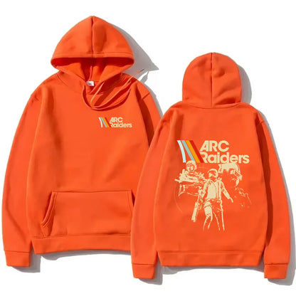 ARC Raiders Striped Hoodies ARC Hot Game Survival Evolved Sweatshirt  Gifts for Gamer Clothes Unisex Vintage Game Lovers Hoody
