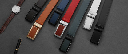 Men Belt Genuine Leather High Quality Buckle Jeans Cowskin Casual Belts Business Cowboy Male Automatic Buckle Belt 115cm 125cm