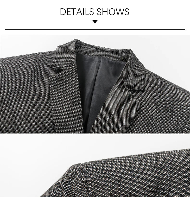 Brand Spring Autumn Forml Blazers for Men Slim Fit Two Button Fly Mens Suits Luxury Designer Wedding Coat Over Size