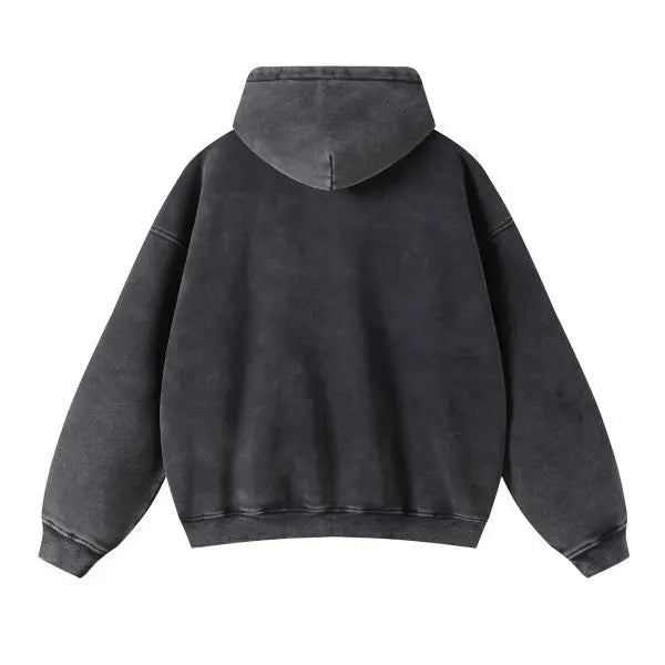 High Quality Luxury Apparel Street Wear Wholesale Euro US Size Spring Autum Full Up Zipper Washed Batik Dye Hoodie
