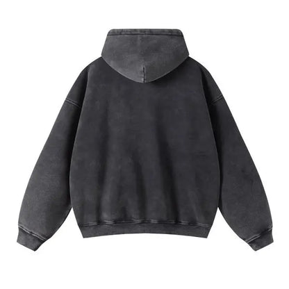 High Quality Luxury Apparel Street Wear Wholesale Euro US Size Spring Autum Full Up Zipper Washed Batik Dye Hoodie