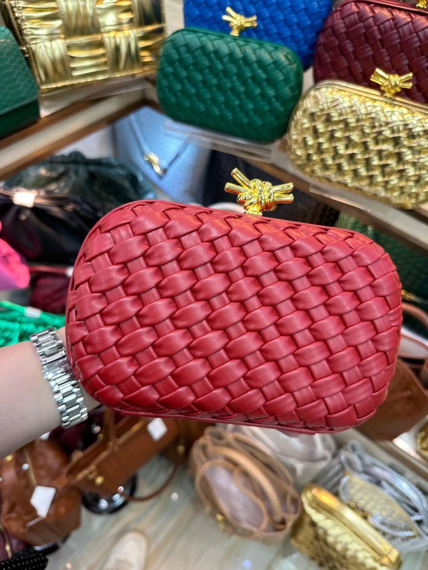 Elegant Box Shaped Dinner Clutch Crossbody Bag for Women Fashionable Chain Strap Handbag Retro Style Leather Handbag
