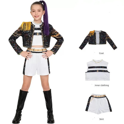 Mira Cosplay Costume kpop Women Girls Halloween Carnival Audlt Kids Child Party Role Playing Outfits