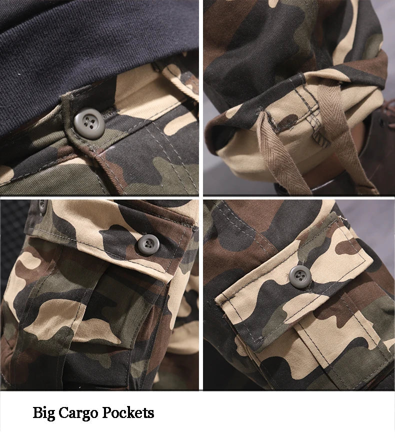 Men's Cargo Pants Men Camouflage Sweatpants Amazon Joggers  Sports Joggers Loose Fit Streetwear Male Hiking Pants