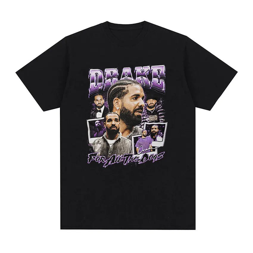 Rapper Drake Certified Lover Boy Album Print Graphic T Shirt Unisex Hip Hop Fashion T-shirt Men's 100% Cotton Oversized T-shirts