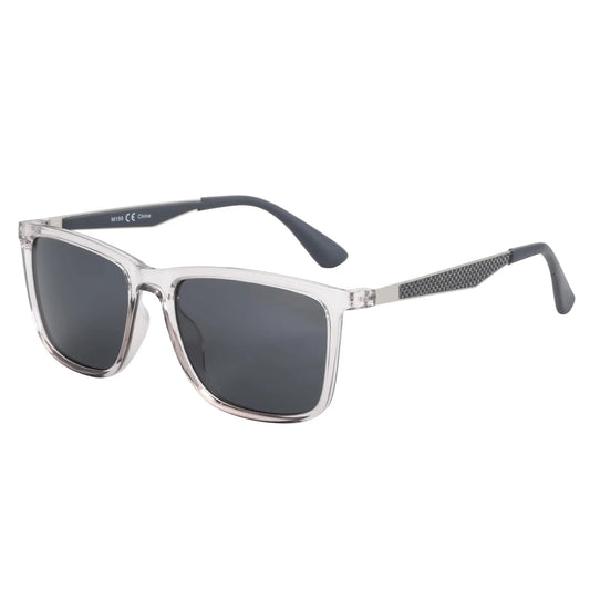 UV400 Protection Sunglasses for Men Rectangle Ultralight Carbon Fiber Frame Classic Polarized Sun Glasses