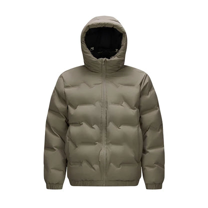 Down Jacket Men 2026 New Waterproof Hooded Outerwear Winter Clothing Solid Color Versatile Thick Down Coat For Man