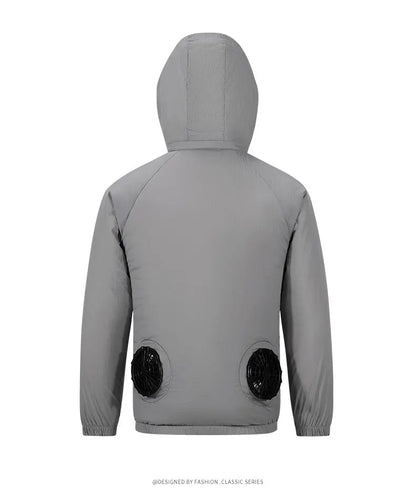 Portable Air Conditioner Jacket USB Fan Cooling Coat Outdoor Work Construction Fishing Hunting Lightweight Sun protection Jacket