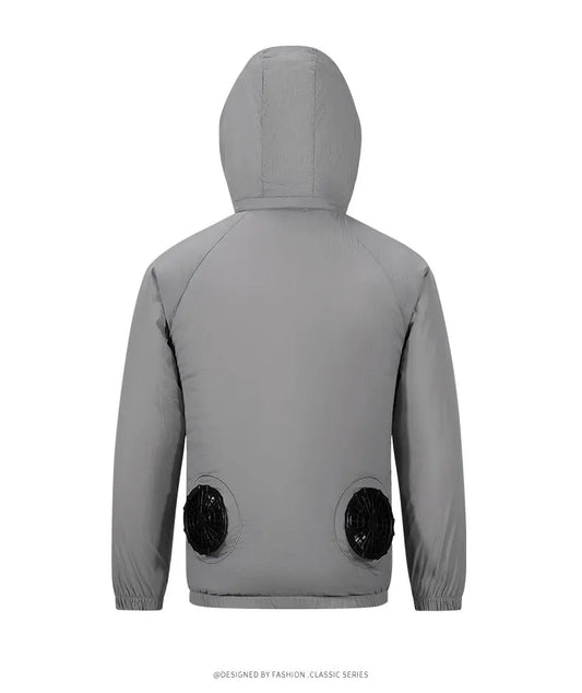 Portable Air Conditioner Jacket USB Fan Cooling Coat Outdoor Work Construction Fishing Hunting Lightweight Sun protection Jacket