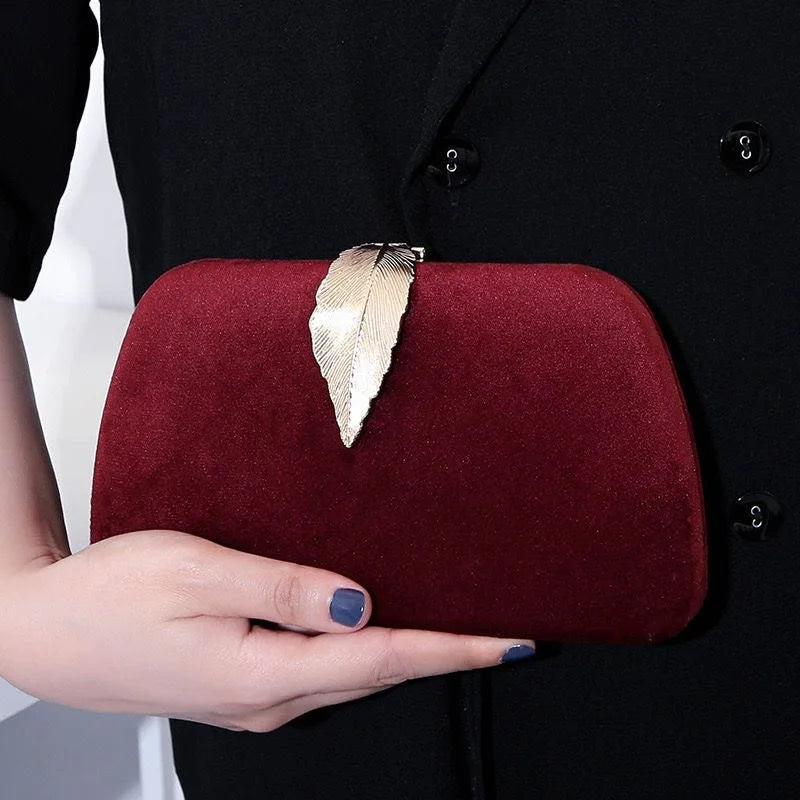 New Velvet Evening Bag Sparkling Diamond Women's Bag Suede High-Quality Texture Party Gathering Evening Bag