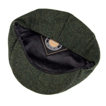 Wool Tweed Herringbone Irish Cap Men Women Beret Cabbie Driver Hat Newsboy Caps Golf Ivy Flat Hats Green Navy Black