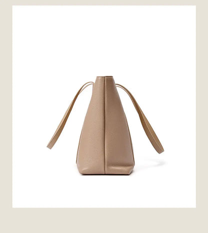 100% Genuine Leather Women's Bag Large Capacity Simple Fashion Cowhide Women Shoulder Bag Female Storage Handbag 2328
