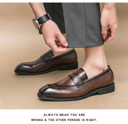 Mens Formal Business Oxford Shoes European Style Classic Comfortable Dress Shoes for Men