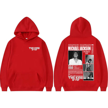 King of Pop Michael Jackson Bad Era Hoodies Men Women Fashion Hip Hop High Street Sweatshirt Fleece Casual Long Sleeve Pullovers