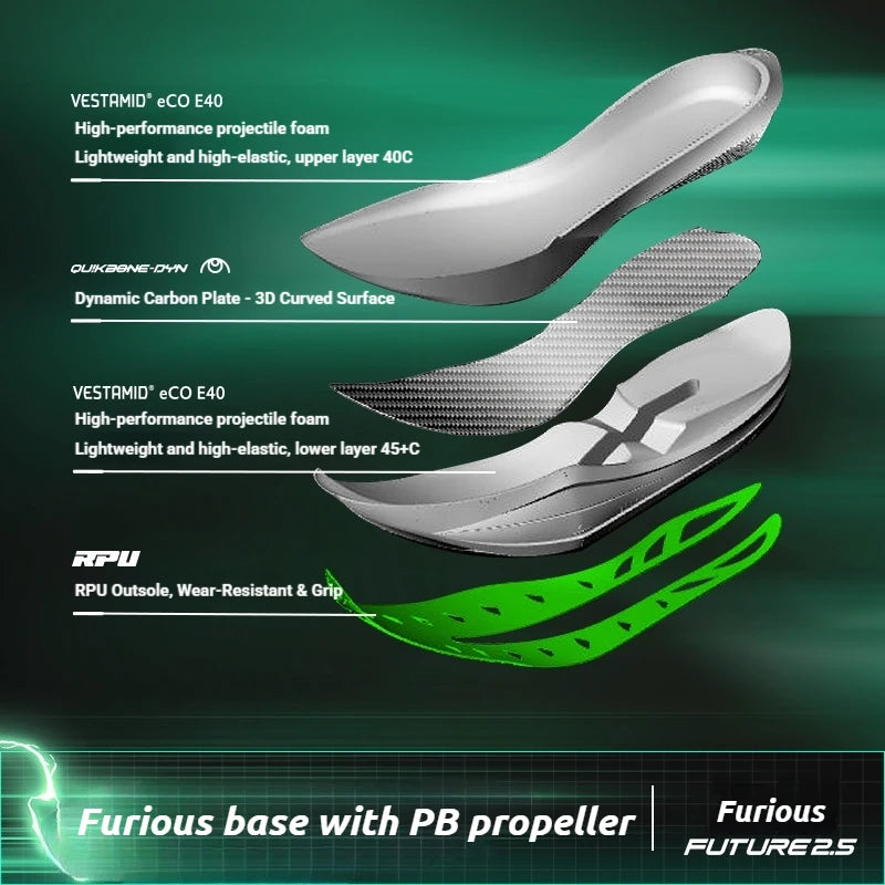 Future 2.5 Running Shoes Marathon Plate Racing Carbon Breathable Durable Cushioned Stable Sneakers 672612228