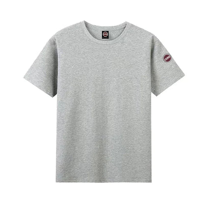 Europe Summer High Quality Tops 100%Cotton Men Women T-shirt Embroidery Logo Couple Casual Loose O-Neck Short Sleeve Tees