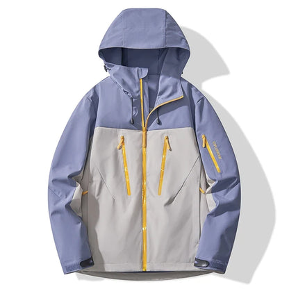 Unisex Rain Coat Hiking Camping Trekking Mountaineering Waterproof Jackets Men Women Outdoor Sporty Windproof Windbreaker