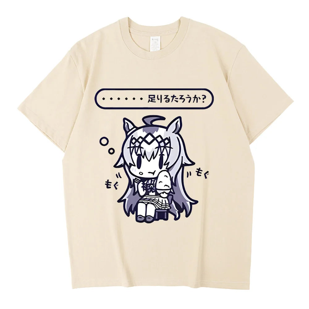 Japanese Game Umamusume T-Shirts Anime Men Women High Quality Cotton Tee Shirt Short SleeveT Shirt Tops