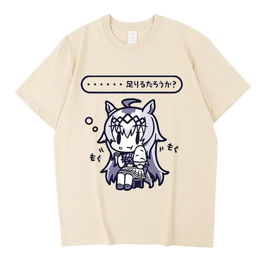 Japanese Game Umamusume T-Shirts Anime Men Women High Quality Cotton Tee Shirt Short SleeveT Shirt Tops