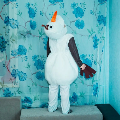Kids Olaf Halloween Costumes Cosplay for Boys Girls Child Cute Christmas Gift Olaf Toddler Cartoon Movie Snowman Party Dress up
