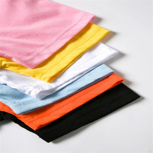 3-12Y Kids Summer Casual Letter Print 2-Piece Set Soft T-Shirt & Pants Suits for Boys & Girls