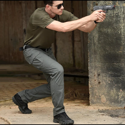 M3 Waterproof Tactical Hunting Pants Men  Special  Hiking Cargo Pants Multi Pocket Rip-stop Cotton Trousers