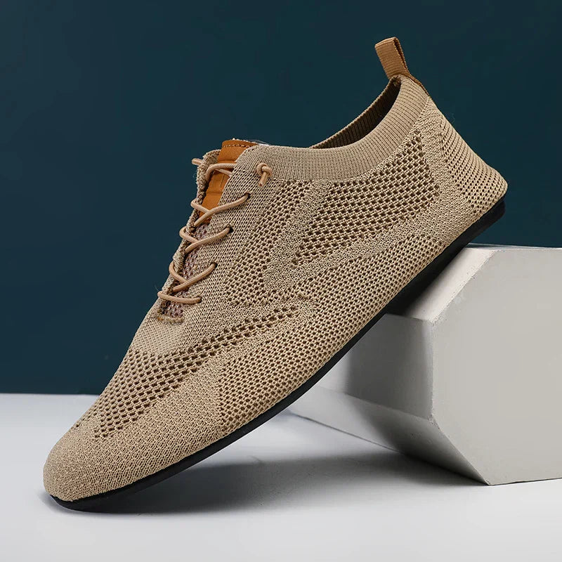 Summer Men Shoes Mesh Flat Outdoor High Quality Walking Shoes Comfortable Lace Up Breathable Non Slip Casual Man Shoe