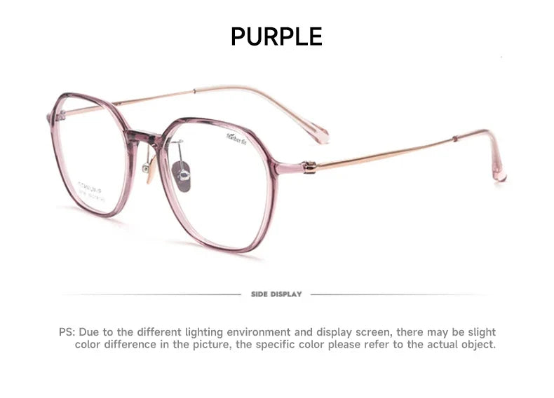 Geometric Personalized Polygonal Men's and Women's Simple Frames Blue Light Reading Glasses Customizable Prescription