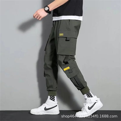 Fashion Multiple Models New Multi Pocket Drawstring Pants Men's Casual Cargo Pants Summer Outdoor Hip Hop Sweatpants Men Women