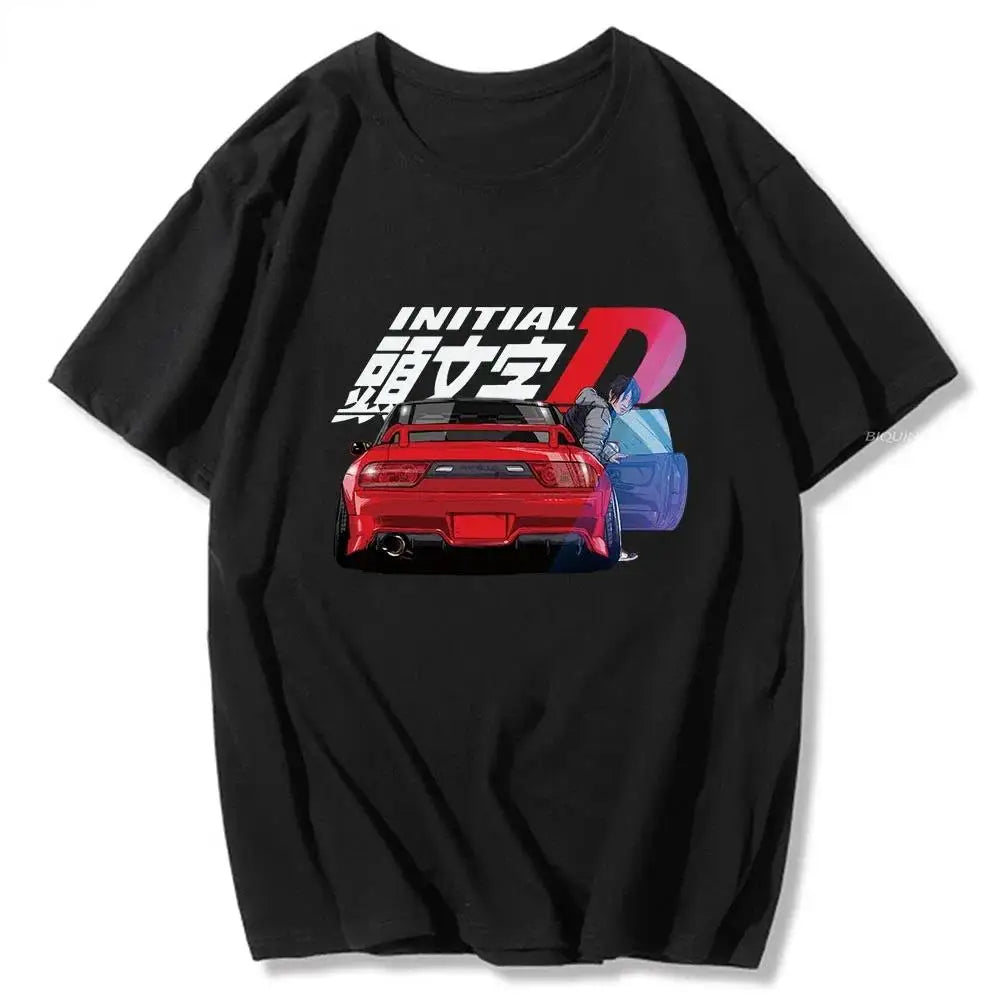 Initial D T Shirt Japanese Anime Graphic Funny Harajuku Manga T Shirt Fashion Casual Short Sleeve Plus Size T Shirt Women