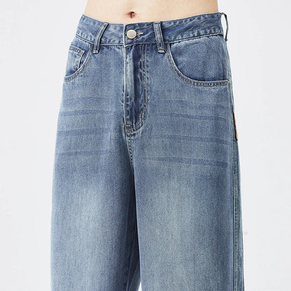 Stretch Jeans Men's 2024 New Lyocell Fabric High Quality Soft Loose Wide Pants Elastic Waist Casual Denim Trousers Streetwear