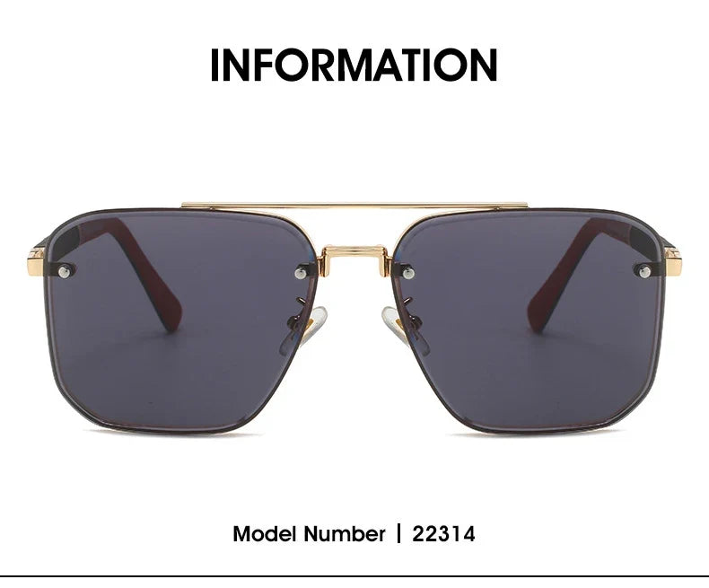 2023 Luxe Square Sunglasses For Men Vintage UV400 Sunglasses Women Trendy Fashion Sun Glasses Retro Gafas De Sol Hombre Lunette
