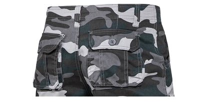 Mens Camo Shorts Men Camouflage Overalls Loose Casual Outdoor Sports Half Pants Side Pocket Cotton Comfortable Shorts