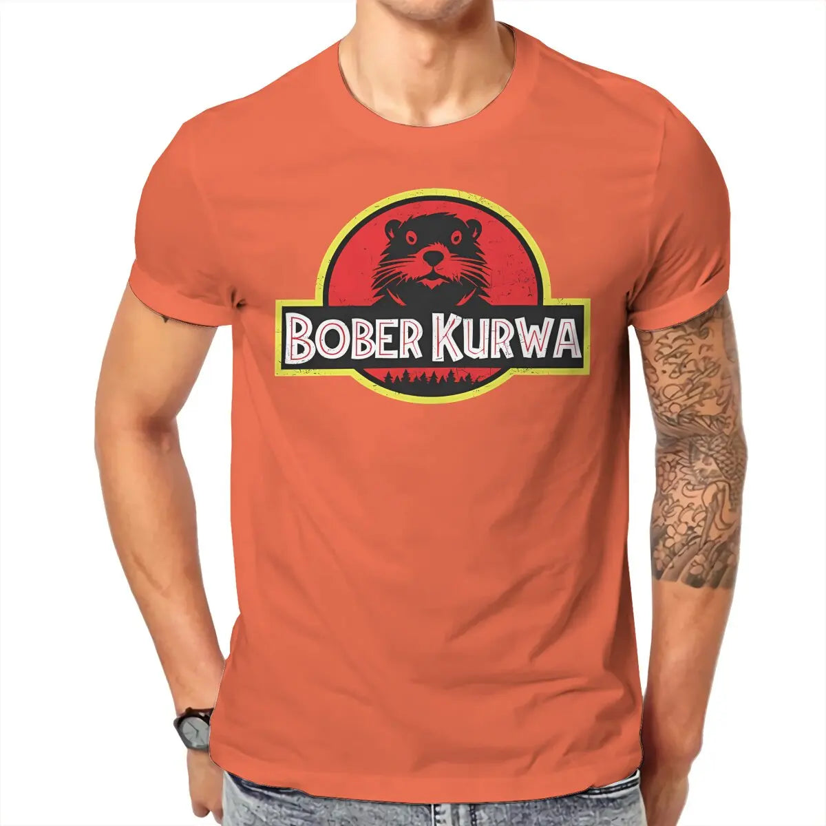 Bober Kurwa Tshirt Graphic Men Tops Vintage Summer Cotton Streetwear T Shirt