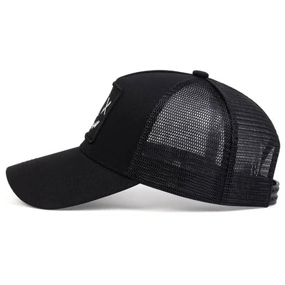 Unisex Baseball Cap Smile Face Patch Pattern Caps Men Women Summer Trucker Hat