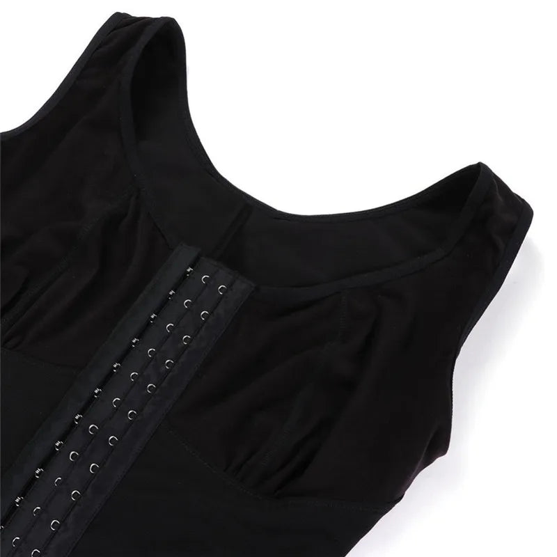 Shapewear High Compression Bodysuit Girdles with Brooches Bust for Daily and Post-Surgical Use Slimming Sheath Belly Women