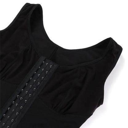 Shapewear High Compression Bodysuit Girdles with Brooches Bust for Daily and Post-Surgical Use Slimming Sheath Belly Women