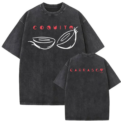 Manuel Carrasco Salvaje Desde Ia Raiz 2026 Vintage Washed T-shirt Men Women Fashion Hip Hop Punk 100% Cotton T Shirts Streetwear